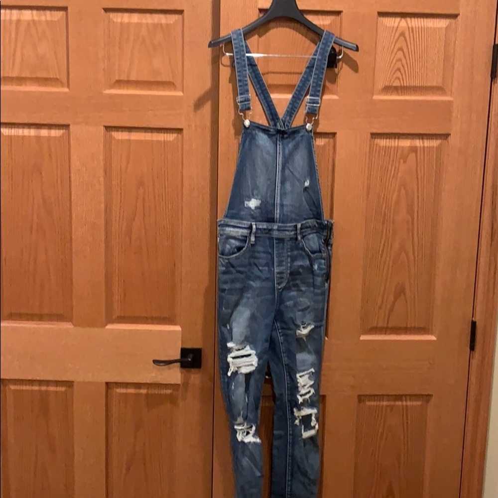 Denim overalls